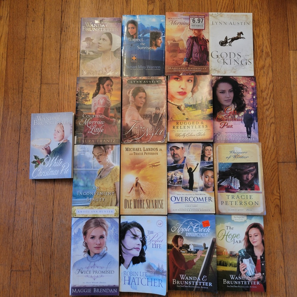 17‎ Christian Fiction Books Amish Old West Regency Civil War Romance Novel Gift